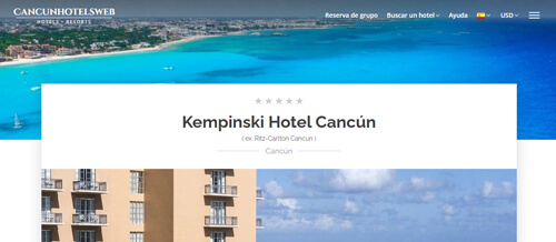 hoteles de 5 estrellas en Cancún